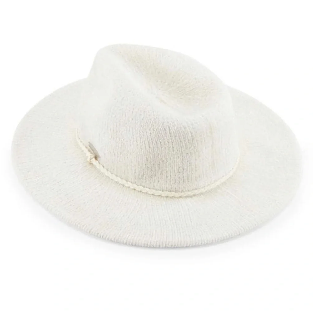 Vince Camuto Winter White Chenille Panama Hat - Picture 1 of 4